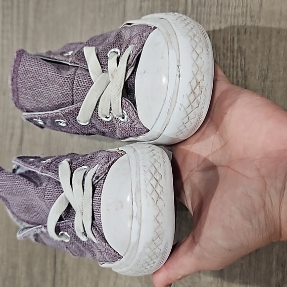 Chuck Taylor All-Star Maddie Low GS Violet Dust Shoes Sneakers Girls Size 13 - Picture 9 of 12